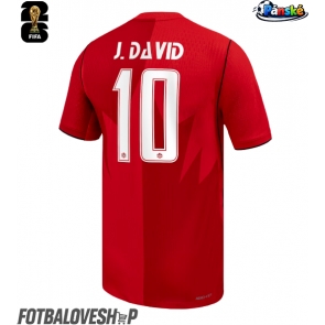 Kanada Jonathan David #10 Domácí Dres MS 2026 Krátký Rukáv