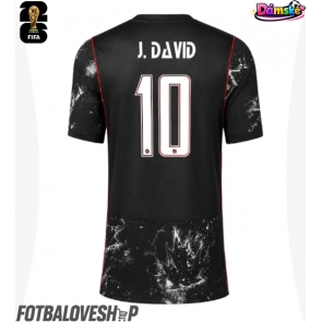 Kanada Jonathan David #10 Dámské Venkovní Dres MS 2026 Krátký Rukáv