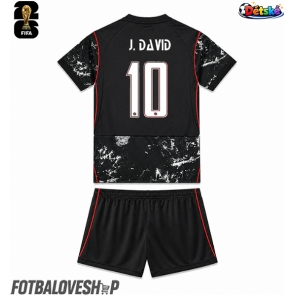 Kanada Jonathan David #10 Dětské Venkovní Dres MS 2026 Krátký Rukáv (+ trenýrky)
