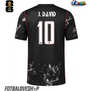 Kanada Jonathan David #10 Venkovní Dres MS 2026 Krátký Rukáv