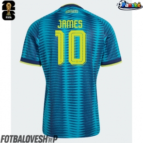 Kolumbie James Rodriguez #10 Venkovní Dres MS 2026 Krátký Rukáv