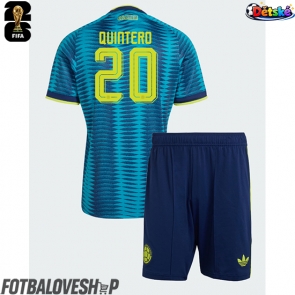 Kolumbie Juan Fernando Quintero #20 Dětské Venkovní Dres MS 2026 Krátký Rukáv (+ trenýrky)