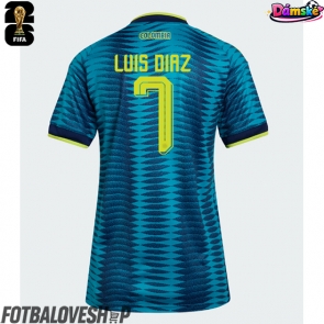 Kolumbie Luis Diaz #7 Dámské Venkovní Dres MS 2026 Krátký Rukáv