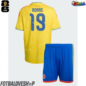 Kolumbie Rafael Santos Borre #19 Dětské Domácí Dres MS 2026 Krátký Rukáv (+ trenýrky)