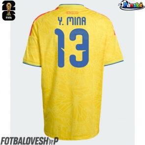 Kolumbie Yerry Mina #13 Domácí Dres MS 2026 Krátký Rukáv