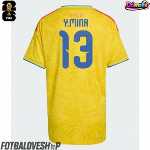 Kolumbie Yerry Mina #13 Dámské Domácí Dres MS 2026 Krátký Rukáv