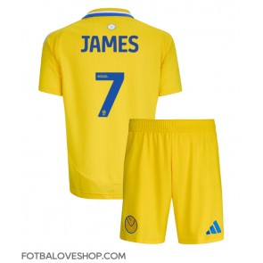 Leeds United Daniel James #7 Dětské Venkovní Dres 2024-25 Krátký Rukáv (+ trenýrky)