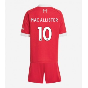 Liverpool Alexis Mac Allister #10 Dětské Domácí Dres 2025-26 Krátký Rukáv (+ trenýrky)