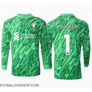 Liverpool Alisson Becker #1 Brankářské Venkovní Dres 2024-25 Dlouhý Rukáv