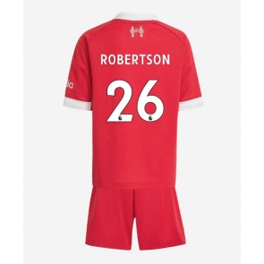Liverpool Andrew Robertson #26 Dětské Domácí Dres 2025-26 Krátký Rukáv (+ trenýrky)