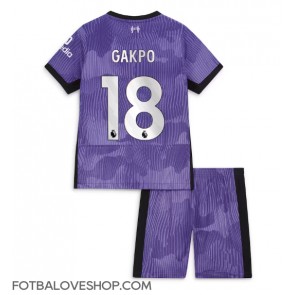 Liverpool Cody Gakpo #18 Dětské Alternativní Dres 2023-24 Krátký Rukáv (+ trenýrky)