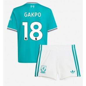 Liverpool Cody Gakpo #18 Dětské Alternativní Dres 2025-26 Krátký Rukáv (+ trenýrky)