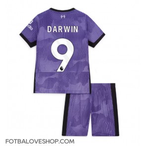 Liverpool Darwin Nunez #9 Dětské Alternativní Dres 2023-24 Krátký Rukáv (+ trenýrky)