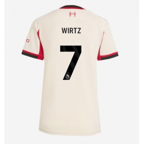Liverpool Florian Wirtz #7 Dámské Venkovní Dres 2025-26 Krátký Rukáv