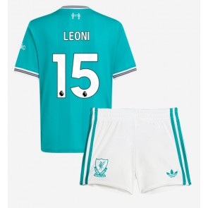 Liverpool Giovanni Leoni #15 Dětské Alternativní Dres 2025-26 Krátký Rukáv (+ trenýrky)