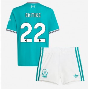 Liverpool Hugo Ekitike #22 Dětské Alternativní Dres 2025-26 Krátký Rukáv (+ trenýrky)
