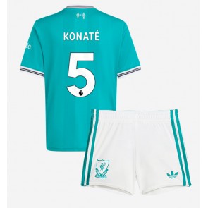 Liverpool Ibrahima Konate #5 Dětské Alternativní Dres 2025-26 Krátký Rukáv (+ trenýrky)