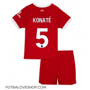 Liverpool Ibrahima Konate #5 Dětské Domácí Dres 2023-24 Krátký Rukáv (+ trenýrky)