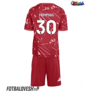 Liverpool Jeremie Frimpong #30 Dětské Domácí Dres 2026-27 Krátký Rukáv (+ trenýrky)