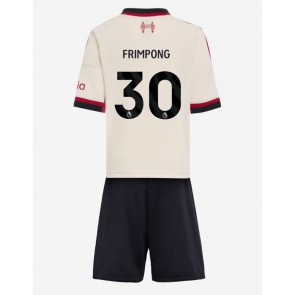 Liverpool Jeremie Frimpong #30 Dětské Venkovní Dres 2025-26 Krátký Rukáv (+ trenýrky)