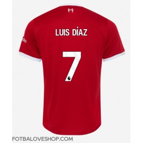 Liverpool Luis Diaz #7 Domácí Dres 2023-24 Krátký Rukáv