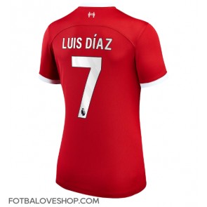 Liverpool Luis Diaz #7 Dámské Domácí Dres 2023-24 Krátký Rukáv