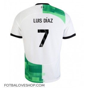 Liverpool Luis Diaz #7 Venkovní Dres 2023-24 Krátký Rukáv