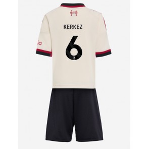 Liverpool Milos Kerkez #6 Dětské Venkovní Dres 2025-26 Krátký Rukáv (+ trenýrky)