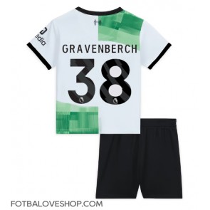 Liverpool Ryan Gravenberch #38 Dětské Venkovní Dres 2023-24 Krátký Rukáv (+ trenýrky)