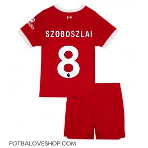 Liverpool Szoboszlai Dominik #8 Dětské Domácí Dres 2023-24 Krátký Rukáv (+ trenýrky)