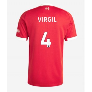 Liverpool Virgil van Dijk #4 Domácí Dres 2025-26 Krátký Rukáv