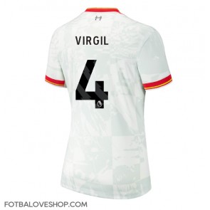 Liverpool Virgil van Dijk #4 Dámské Alternativní Dres 2024-25 Krátký Rukáv