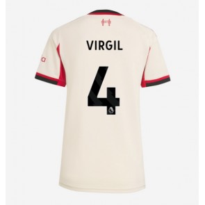Liverpool Virgil van Dijk #4 Dámské Venkovní Dres 2025-26 Krátký Rukáv