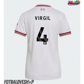 Liverpool Virgil van Dijk #4 Dámské Venkovní Dres 2026-27 Krátký Rukáv