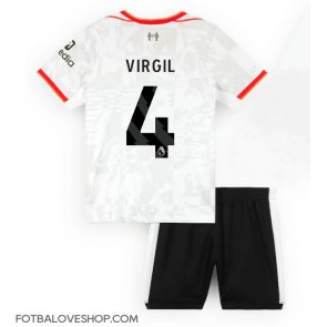 Liverpool Virgil van Dijk #4 Dětské Alternativní Dres 2024-25 Krátký Rukáv (+ trenýrky)