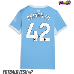 Manchester City Antoine Semenyo #42 Dámské Domácí Dres 2026-27 Krátký Rukáv