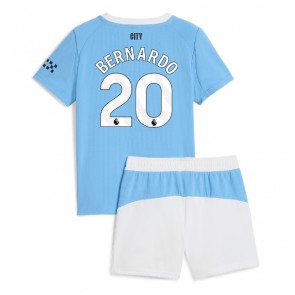 Manchester City Bernardo Silva #20 Dětské Domácí Dres 2025-26 Krátký Rukáv (+ trenýrky)