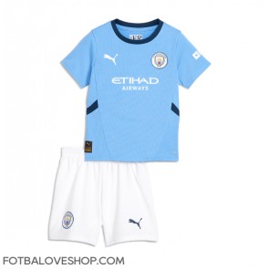 Manchester City Dětské Domácí Dres 2024-25 Krátký Rukáv (+ trenýrky)