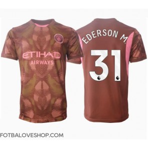 Manchester City Ederson Moraes #31 Brankářské Domácí Dres 2024-25 Krátký Rukáv