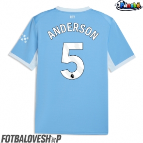Manchester City Elliot Anderson #5 Domácí Dres 2026-27 Krátký Rukáv