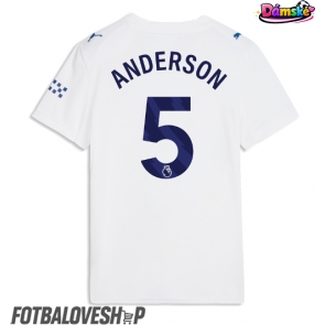 Manchester City Elliot Anderson #5 Dámské Alternativní Dres 2026-27 Krátký Rukáv