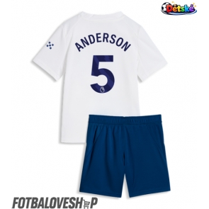 Manchester City Elliot Anderson #5 Dětské Alternativní Dres 2026-27 Krátký Rukáv (+ trenýrky)