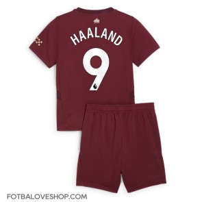 Manchester City Erling Haaland #9 Dětské Alternativní Dres 2024-25 Krátký Rukáv (+ trenýrky)
