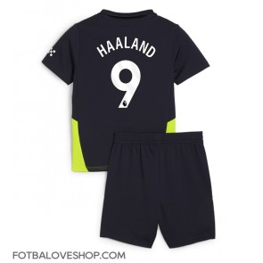 Manchester City Erling Haaland #9 Dětské Venkovní Dres 2024-25 Krátký Rukáv (+ trenýrky)