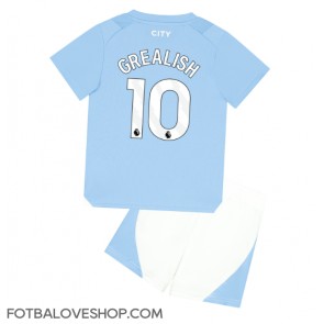 Manchester City Jack Grealish #10 Dětské Domácí Dres 2023-24 Krátký Rukáv (+ trenýrky)