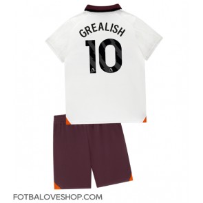Manchester City Jack Grealish #10 Dětské Venkovní Dres 2023-24 Krátký Rukáv (+ trenýrky)