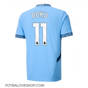 Manchester City Jeremy Doku #11 Domácí Dres 2024-25 Krátký Rukáv