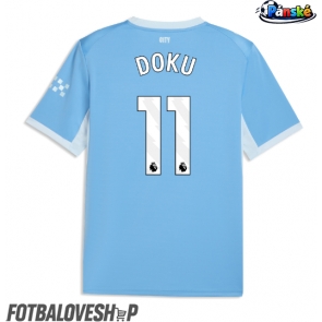 Manchester City Jeremy Doku #11 Domácí Dres 2026-27 Krátký Rukáv