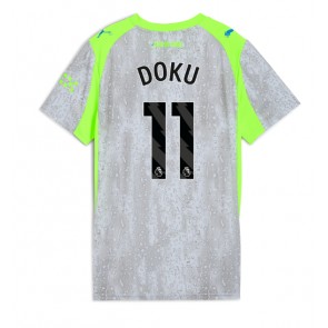Manchester City Jeremy Doku #11 Dámské Alternativní Dres 2025-26 Krátký Rukáv
