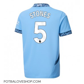 Manchester City John Stones #5 Domácí Dres 2024-25 Krátký Rukáv